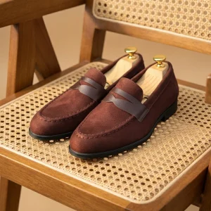 Dexter Brown Suede Penny Loafer
