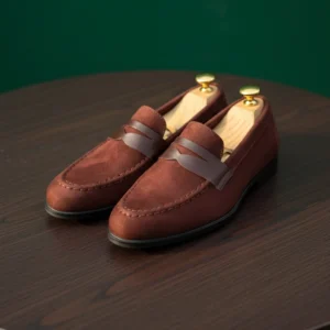 Dexter Brown Suede Penny Loafer