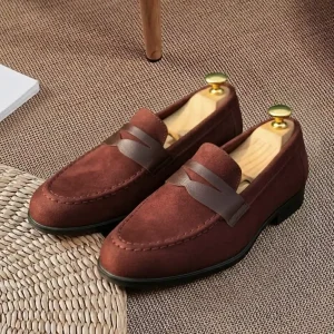 Dexter Brown Suede Penny Loafer